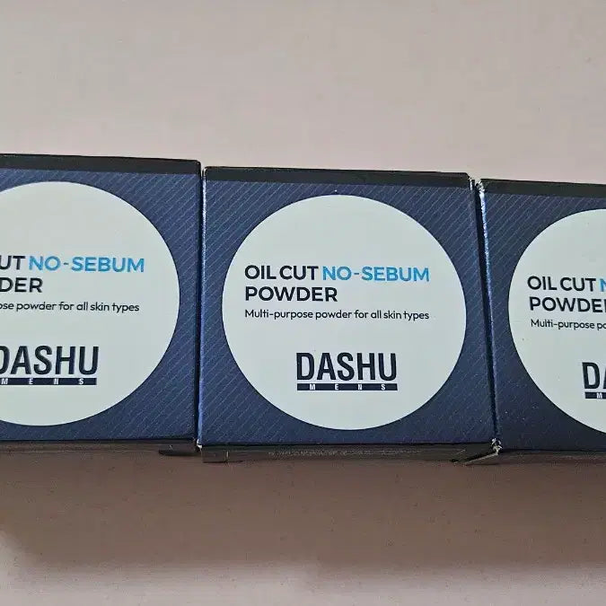 [BUNJANG] Dashu Men's Oil Cut No Sebum Powder 3-Piece Bundle Set (5g each) / [미개봉새상품] 다슈 맨즈 오일컷 노세범 파우더 5g 3개 일괄판매