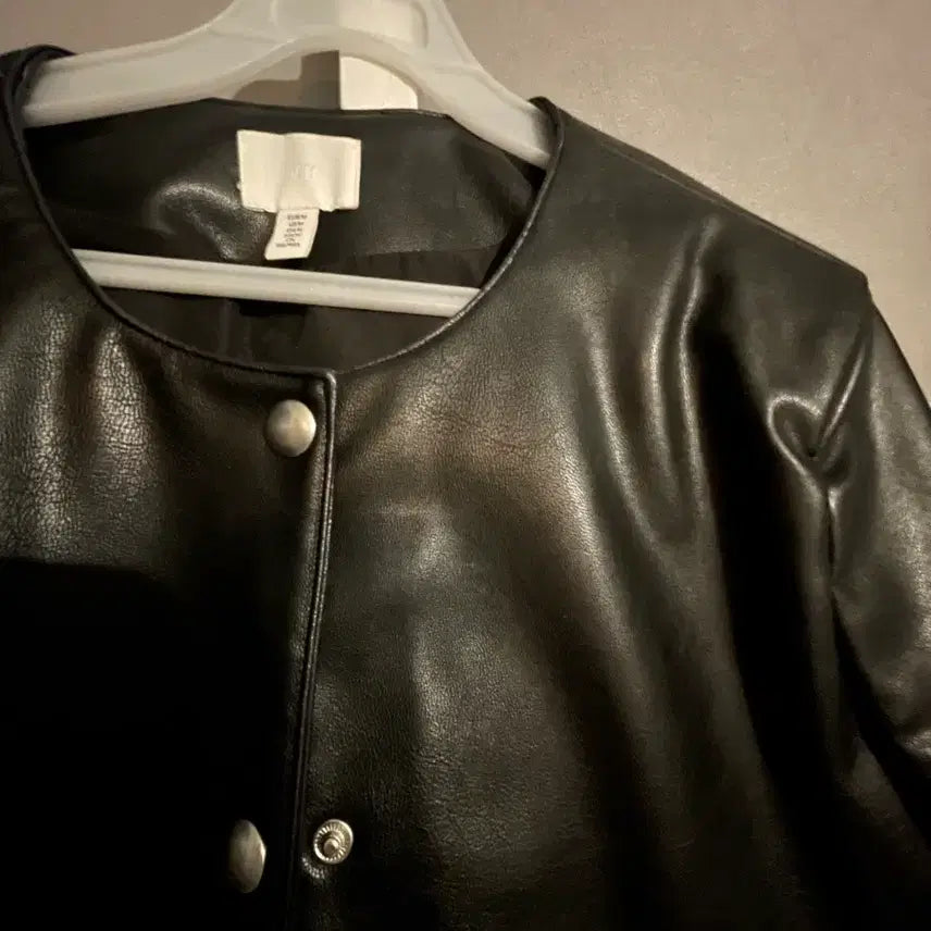 [BUNJANG] H&M Vegan Leather Jacket / H&m 레더자켓 비건