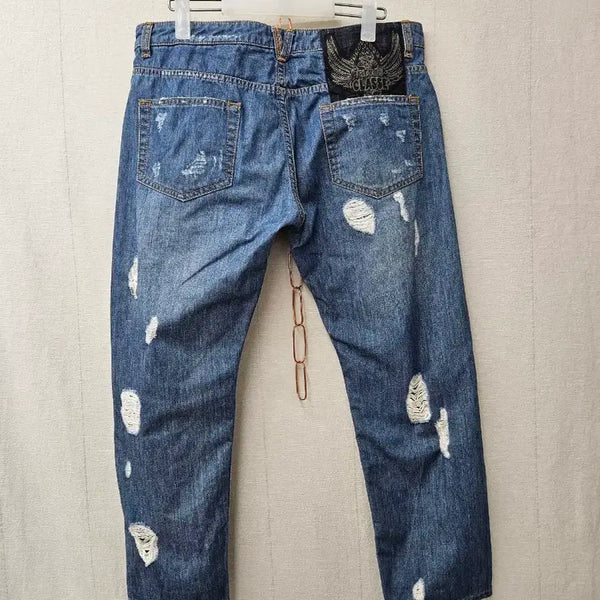 [BUNJANG] TIME (by Handsome) Vintage Washed Distressed Jeans / 한섬 타임 TIME  청바지 26~27