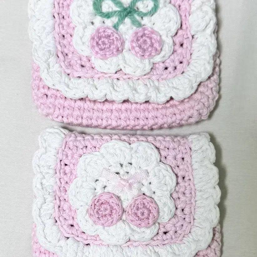 [BUNJANG] Handmade Knit Pouch for Tamagotchi / 다마고치 뜨개 케이스 파우치
