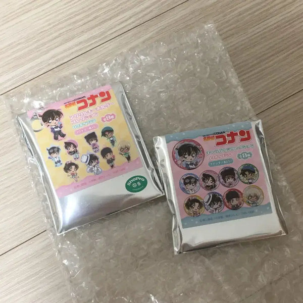 [BUNJANG] Detective Conan Lollipop Limited Edition Random Badge & Keyring Set / 명탐정코난 롤리팝 랜덤 뱃지&키링