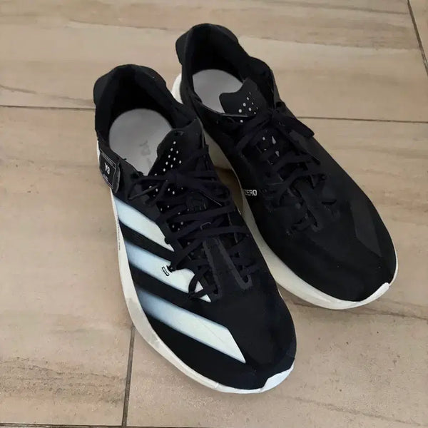 [BUNJANG] Y-3 Adios Pro 3.0 Black Off White Running Shoes / (260) Y-3 아디오스 프로 3.0 블랙 오프 화이트 러닝화