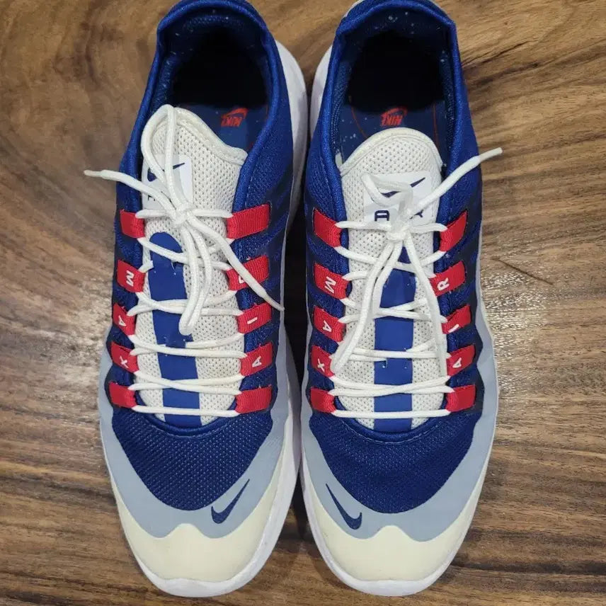 [BUNJANG] Nike Air Max Axis 'USA' White/Gym Blue AA2146-101 Men's Sneakers Size 280 / 나이키 에어맥스 엑시스 280 블루/레드