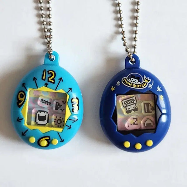[BUNJANG] Tamagotchi Shakashaka Charm Keychain Gacha Blue Navy Bundle Set / (일괄) 다마고치 샤카샤카 참 키링 가챠 블루 네이비