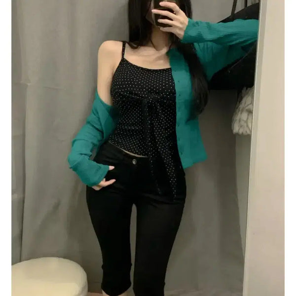 [BUNJANG] OOTJ Black Raw Capri Pants / [새상품] OOTJ 블랙 로우 카프리 팬츠