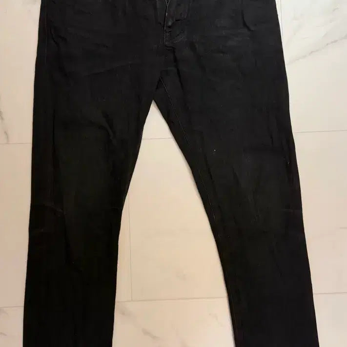 [BUNJANG] Saint Laurent 14SS Waxed Black Jeans / 생로랑 D02 14ss 왁스드블랙진