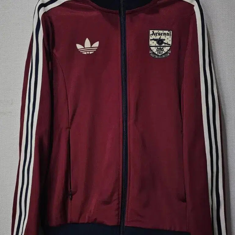 [BUNJANG] Adidas Arsenal Beckenbauer Track Top Burgundy / 아디다스 버건디 아스날 베켄바우어 트랙탑 져지집업 90/S