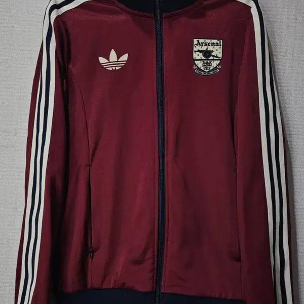 [BUNJANG] Adidas Arsenal Beckenbauer Track Top Burgundy / 아디다스 버건디 아스날 베켄바우어 트랙탑 져지집업 90/S