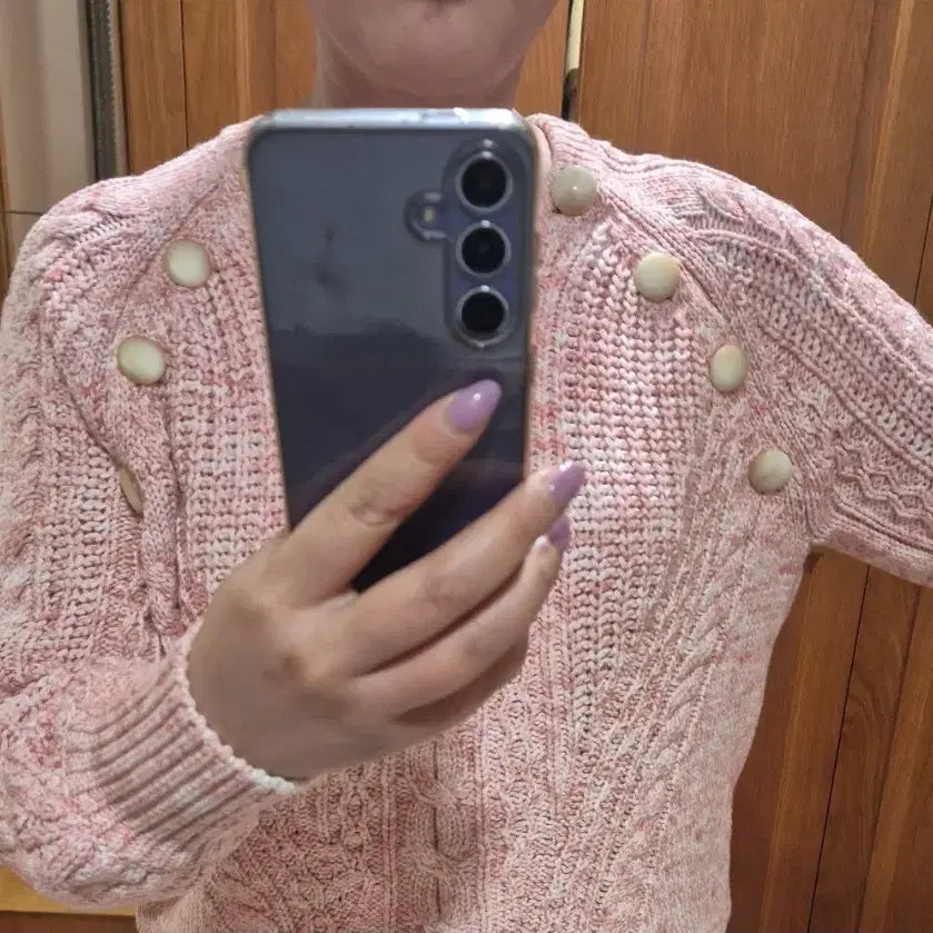 [BUNJANG] Sezane Cable Knit Sweater with Button Detail / sezane 세잔느 세잔 니트