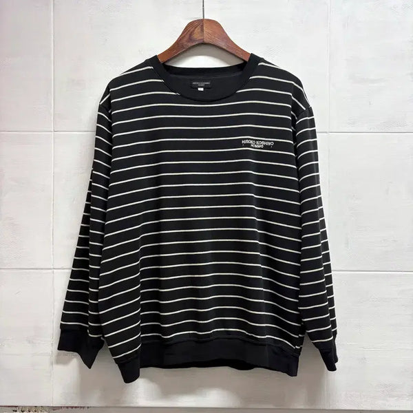 [BUNJANG] HIROKO KOSHINO Homme Striped Long Sleeve T-Shirt L / HIROKO KOSHINO 히로코 코시노 옴므 스트라이프 긴팔 티셔츠 L
