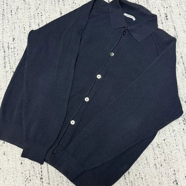[BUNJANG] Blankroom Raglan Cardigan Navy / 3) 블랭크룸 레글런 가디건 네이비