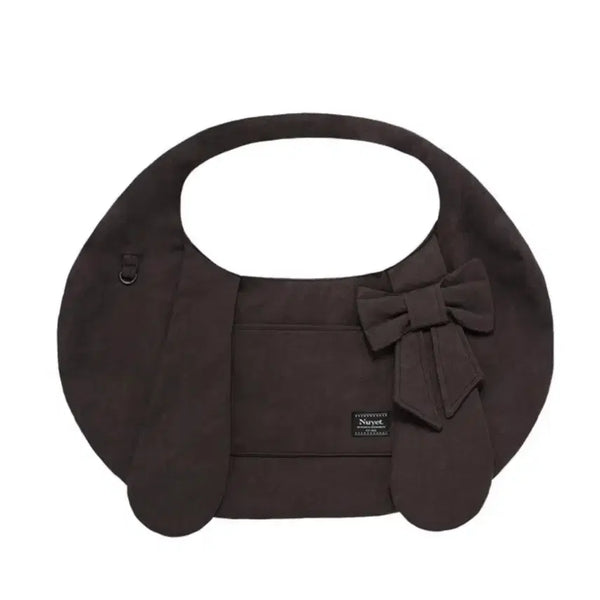 [BUNJANG] Nuyet Bunny Ribbon Hobo Bag Brown / nuyet 누엣 Bunny Ribbon Hobo Bag 브라운색