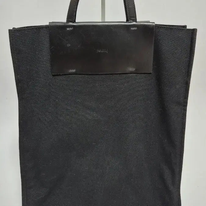 [BUNJANG] Juun.J Black Canvas Tote Bag / 준지 블랙 캔버스 토트백