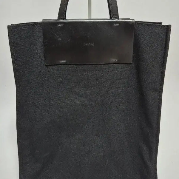 [BUNJANG] Juun.J Black Canvas Tote Bag / 준지 블랙 캔버스 토트백