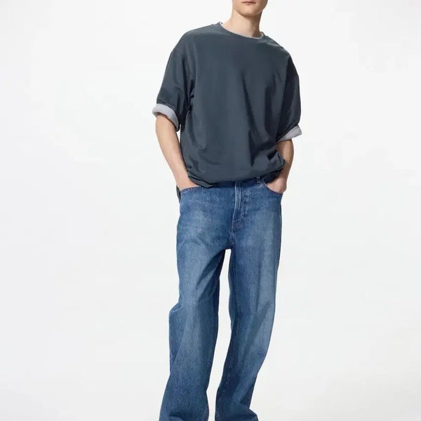 [BUNJANG] Uniqlo Wide Straight Jeans / (29) 유니클로 와이드스트레이트진