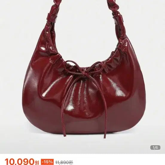 [BUNJANG] SHEIN Pleated Ribbon Shoulder Bag / 쉬인 숄더백 새 상품