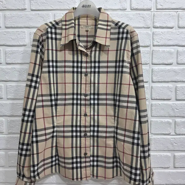 [BUNJANG] Burberry Stretch Shirt - Size M (Fits 55-66) / 정품 버버리 스판셔츠 m(55ㅡ66)