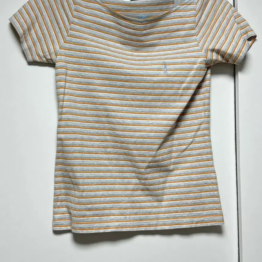 [BUNJANG] Eastboy Striped Short Sleeve T-Shirt / 이스트보이 단가라 반팔티