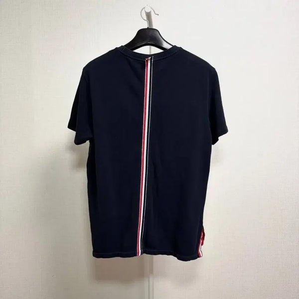 [BUNJANG] Thom Browne Back Tricolor T-Shirt Navy / [신형/3] 톰브라운 백삼선 반팔티 네이비