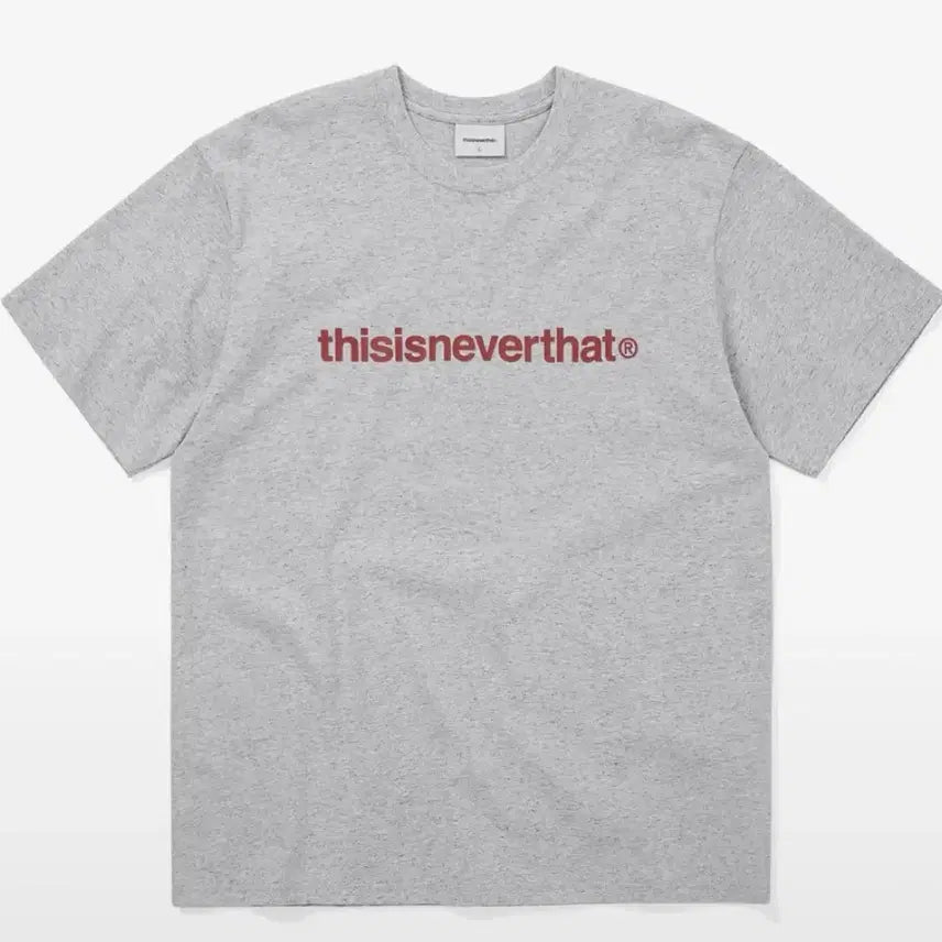 [BUNJANG] Thisisneverthat Logo T-shirt Melange Grey S / 디스이즈네버댓 로고 반팔 티셔츠 멜란지그레이 S