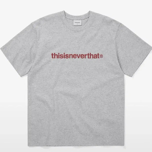 [BUNJANG] Thisisneverthat Logo T-shirt Melange Grey S / 디스이즈네버댓 로고 반팔 티셔츠 멜란지그레이 S