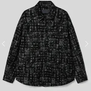 [BUNJANG] Juun.J 24FW Tweed Shirt Black Size 52 / 준지 24fw 트위드 셔츠 블랙 52사이즈