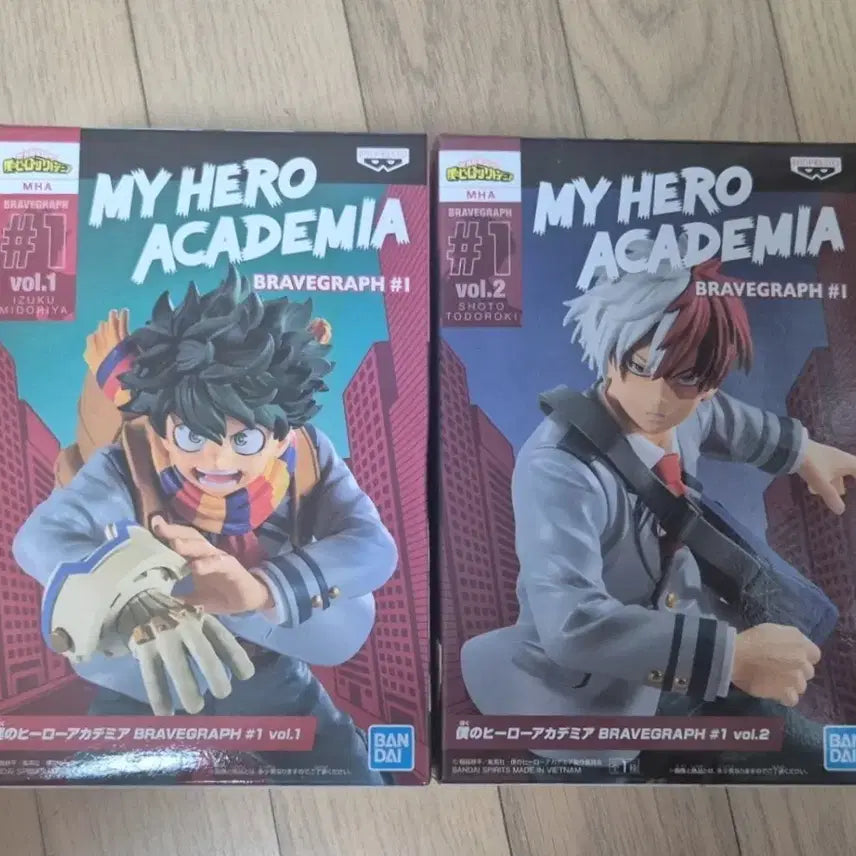 [BUNJANG] Banpresto My Hero Academia Brave Graph Izuku Midoriya & Shoto Todoroki Figure / 나히아 히로아카 브레이브 그래프 미도리야 토도로키 쇼토 피규어 반프레스토
