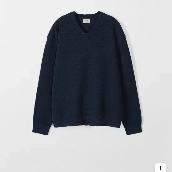 [BUNJANG] Indie Low V-Neck T-Shirt Navy Size 3 / 인더로우 브이넥 새상품
