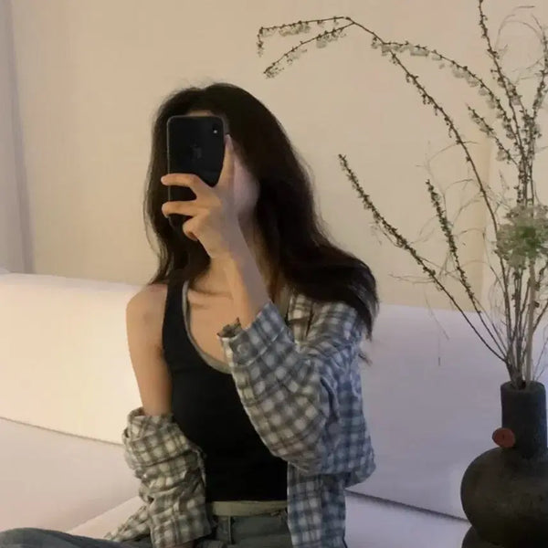 [BUNJANG] SIOV Basic Sleeveless Top (Set of 2) / [시오브]프롬현샵 Basic sleeveless 베이직 슬리브리스(나시)