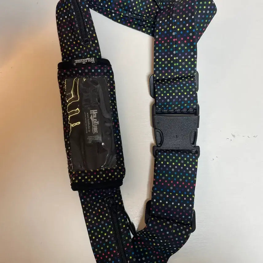 [BUNJANG] Dot Pattern Foldable Phone Storage Belt Hip Sack / 홀더블 핸드폰 수납 벨트 힙색 도트
