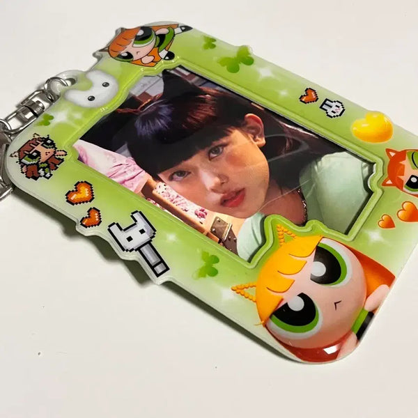 [BUNJANG] NewJeans Haerin Powerpuff Girls Photocard Holder Set / 뉴진스 해린 파워퍼프걸 포카홀더 포토카드