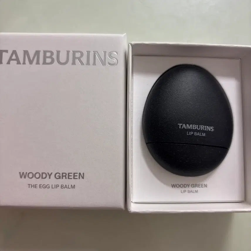 [BUNJANG] Tamburins Egg Lip Balm Woody Green / 탬버린스 에그 립밤 우디 그린