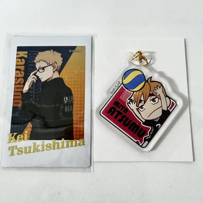 [BUNJANG] Haikyuu!! Tsukishima Kei Caranap Snap Photocard Polaroid / 하이큐 츠키시마 캬라냅 스냅 포카 사진 폴라로이드 츳키 미야 아츠무 키링