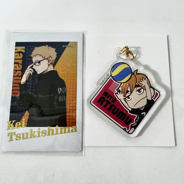 [BUNJANG] Haikyuu!! Tsukishima Kei Caranap Snap Photocard Polaroid / 하이큐 츠키시마 캬라냅 스냅 포카 사진 폴라로이드 츳키 미야 아츠무 키링
