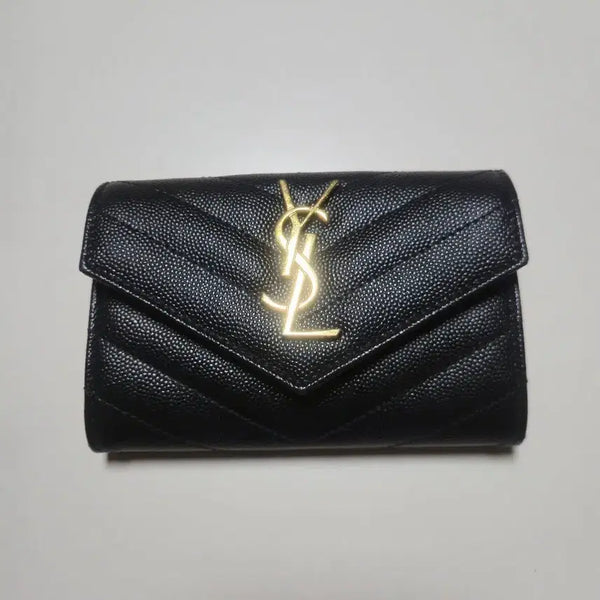 [BUNJANG] Saint Laurent Matelassé Envelope Card Wallet / 생로랑 마틀라세 엔벨로프 카드지갑 중지갑