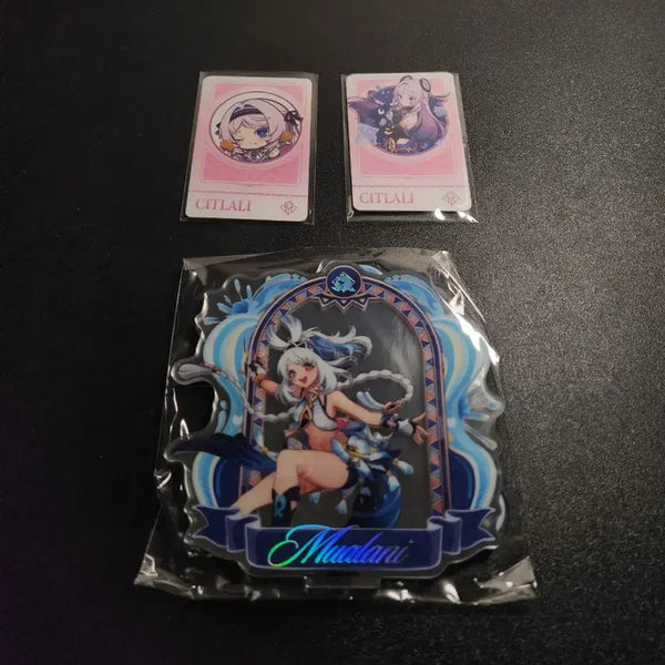 [BUNJANG] Genshin Impact Mom's Touch Malani Acrylic Stand + Sithlary Photocard Set / 원신) 맘스터치 말라니 거울 아크릴 스탠드 + 시틀라리 포카 2개