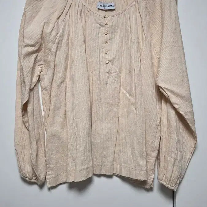 [BUNJANG] Striped Button Blouse / 스트라이프 단추 블라우스