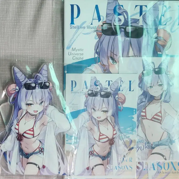 [BUNJANG] Stellive Tenkoshiki Acrylic Stand, Illustration Book, Postcards / 스텔라이브 텐코시부키 아크릴 스탠드,일러북,엽서