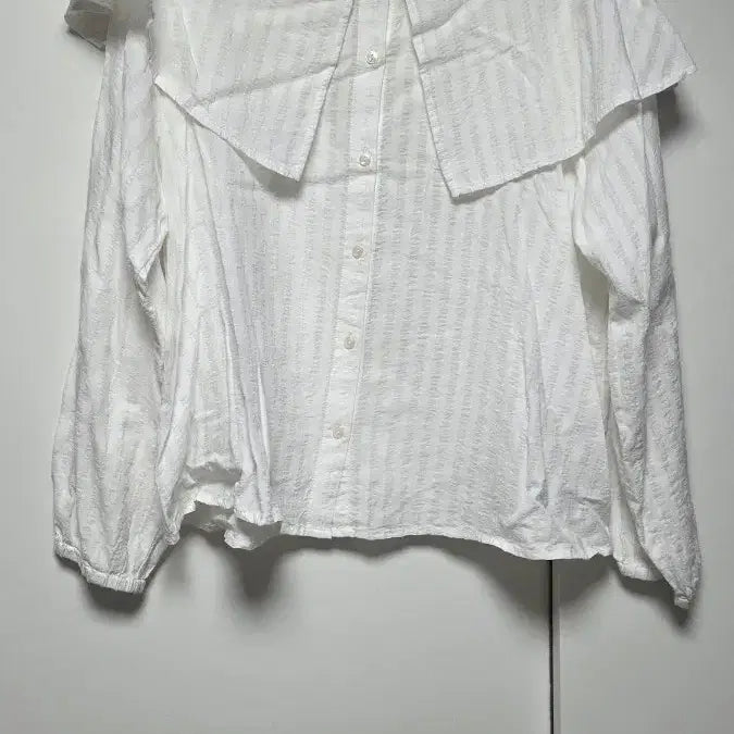[BUNJANG] Frill Sailor Button Cape Blouse / 프릴 세일러 단추 케이프 블라우스