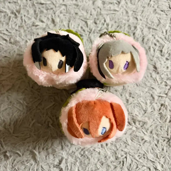 [BUNJANG] Bungo Stray Dogs Sakura Mochi Plush Charm Set (Chuuya, Akutagawa, Atsushi) / 문스독 사쿠라모찌 누이 키링 츄야 아쿠타가와 아츠시 일괄
