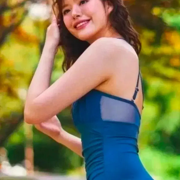 [BUNJANG] Minuet Sheesh Halter Monokini Swimsuit Size S / 미뉴엣 폴웨어 폴키니 쉬쉬 홀터 모노키니 S사이즈 수영복