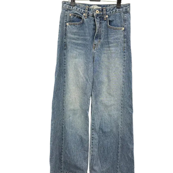 [BUNJANG] AUBE NUNT Cut-out Flare Denim Jeans (Women's S) / 여성S/ AUBE NUNT 절개 부츠컷 데님 청바지