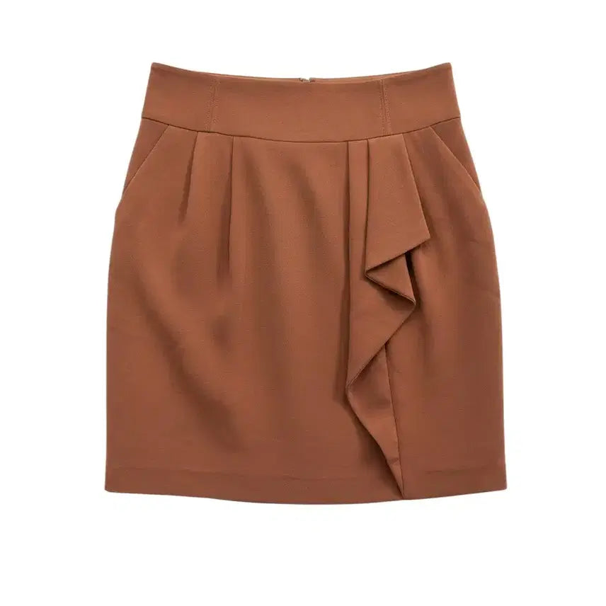 [BUNJANG] Women's 70/ Mojo Espin Frill Suit Skirt / 여성70/ 모조에스핀 프릴 정장 스커트