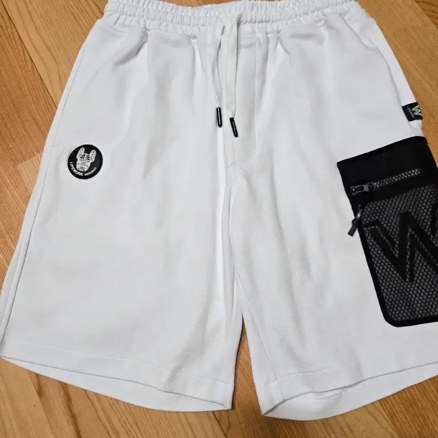 [BUNJANG] Lifework Genuine Mesh Big Pocket White Shorts / 라이프워크 정품 메쉬빅포켓 화이트 반바지