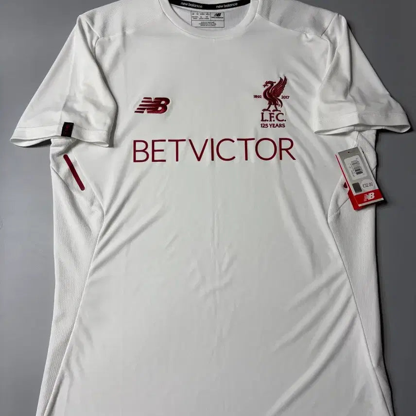 [BUNJANG] Liverpool 17-18 125th Anniversary White T-Shirt XL / 17-18 리버풀 125주년 반팔 화이트