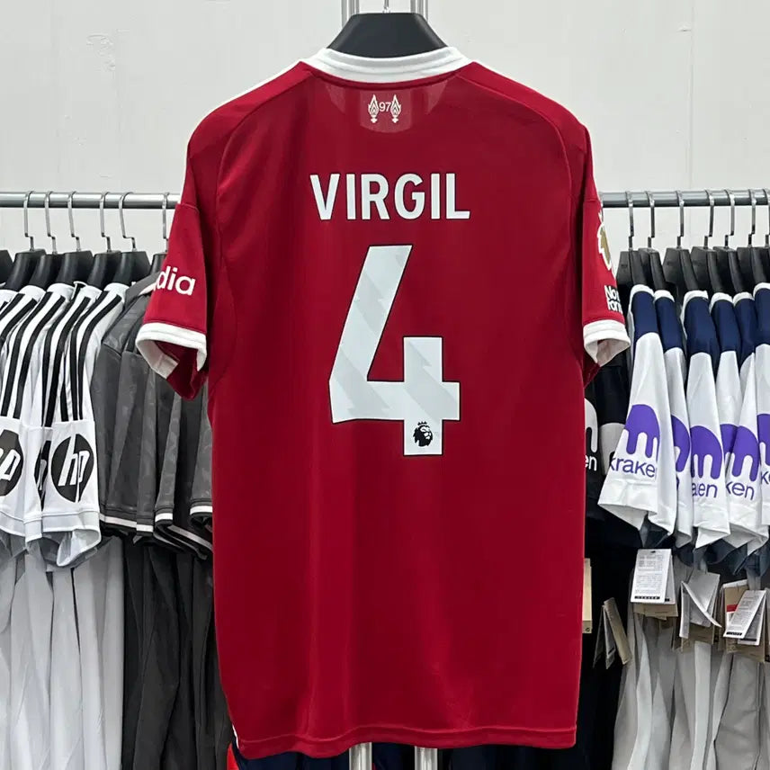 [BUNJANG] Liverpool 25/26 Home Virgil van Dijk #4 Authentic Football Jersey / 25/26 리버풀 홈 NO.4 반다이크 유니폼