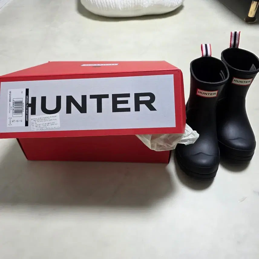 [BUNJANG] Hunter Original Short Rain Boots Black Size 220 / (한번신음) 헌터 레인부츠 숏 220 장화