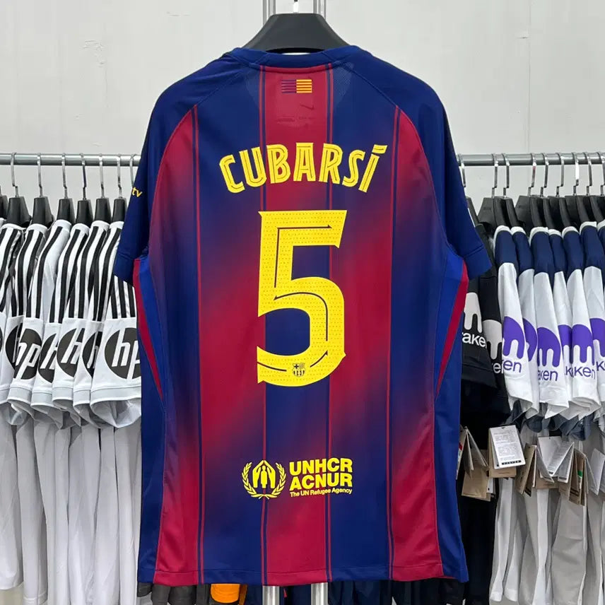 [BUNJANG] 25/26 Barcelona Home Kit #5 Cubarsí / 25/26 바르셀로나 홈 NO.5 쿠바르시 유니폼