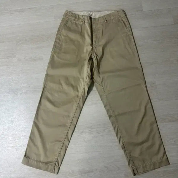 [BUNJANG] nanamica Wide Chino Pants Khaki Size 32 / 나나미카 와이드 치노 카키 32사이즈