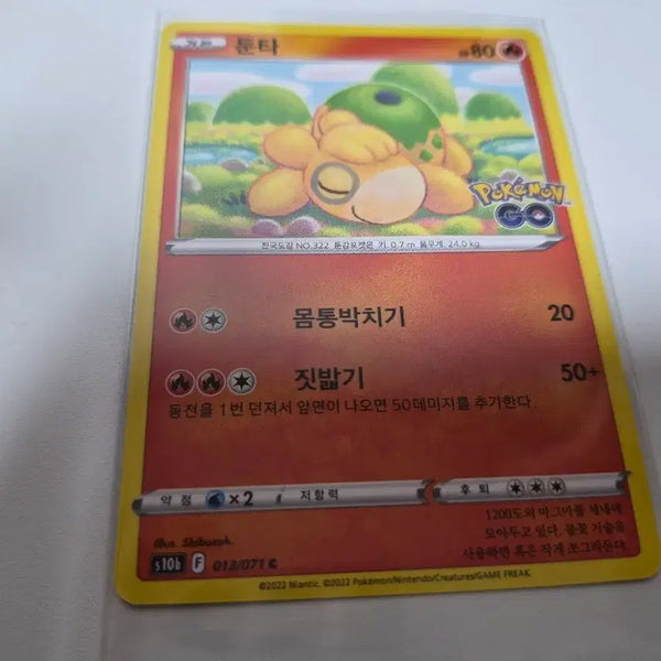 [BUNJANG] Pokemon Card Numel / 포켓몬 카드 둔타